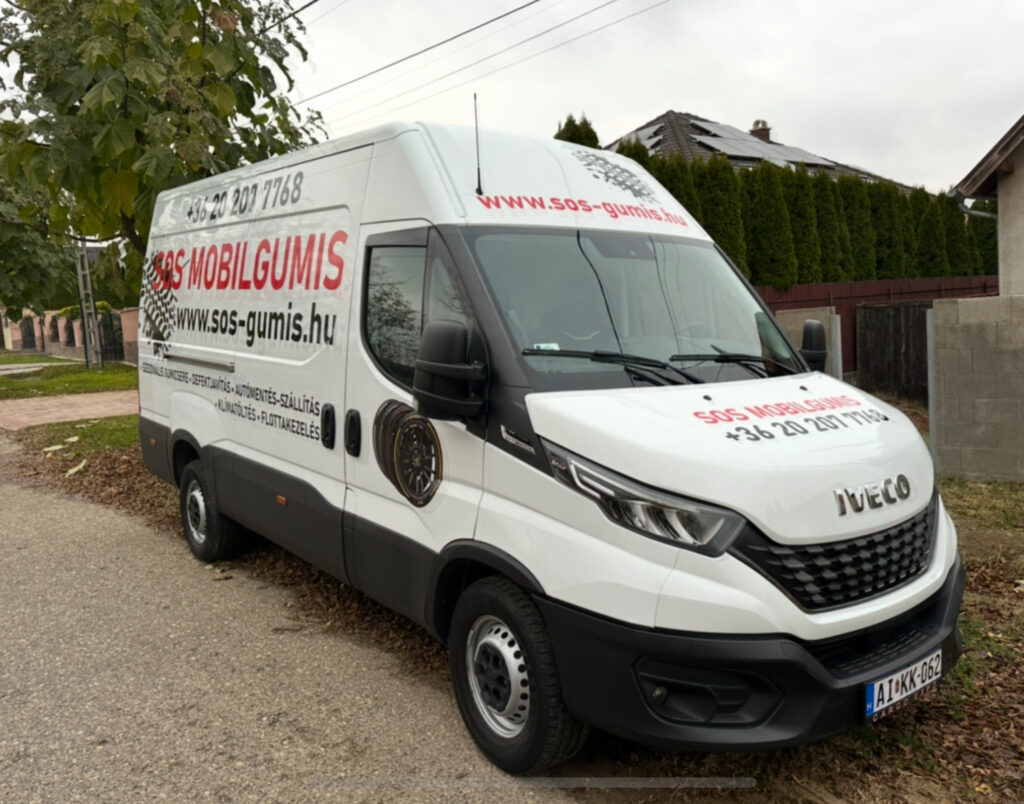 mobil gumiszerviz elölről